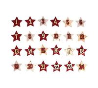 Rayher Chiffres en Bois/Feutre+Dot adhésif p. Cal. AV., 4cm ø coloré, 46610999