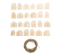 Rayher Chiffres en Bois p. Calendrier Avent 1-24 FSC 2,2-2,6cm +Fil, 46812505