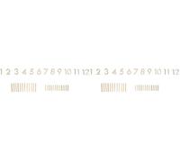 Rayher Chiffres et traits en bois naturel, 1 set, 39 pces., FSC Mixed Credit, chiffres 1-12, 24 traits, 2-3mmX2-3cm, horloge murale, décoration, cadeau, arts créatifs-69247505 (Lot de 2)