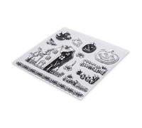 Rayher Clear Stamps Halloween, 13 motifs sct. -LS 1feuille transparent, 50252000