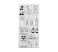 Rayher Clear Stamps Lettre du Lutin tampons 97x205mm 14 Motifs 1 feuil, 50298000