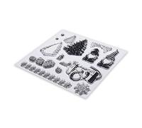 Rayher Clear Stamps Noël des lutins, 14 motifs 1 feuille, transparent, 50254000