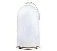 Rayher Cloche avec socle, transparent, 1 pce., plastique, Ø 11cm, H 19cm, arts créatifs, protection de décorations miniatures, pâques, Noël -46123000