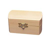 Rayher Coffret en Bois Semi-Ovale AV. Couvercle 10x6cm FSC 100% Nature, 62292000