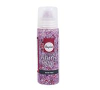 Rayher Colle pailletée - Coeur Rose/Argent