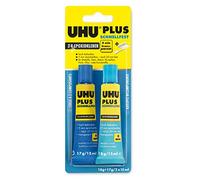 UHU UH45700 35ml - Adhésifs (Multicolore, Céramiques, Béton, Fibre de verre, Verre, Marbre, Métal, Plastique, Porcelaine, Caoutchouc, Bois, RoHS, REACH, -40 - 100 °C - 2 x 15ml