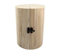Rayher Colonne à bijoux « Milano » en bois, ø 15cm, hauteur 21cm, pliable, couleur naturelle, 4 compartiments pour bijoux et autres rangements de bijoux, 62407000