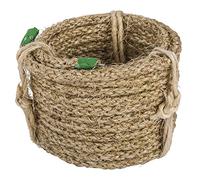 Rayher Corde de chanvre armée, nature, 1 bobine, 5m, Ø8mm, 12 torons, fibres non polies, arts créatifs, décoration, bricolage-4102600, Beige