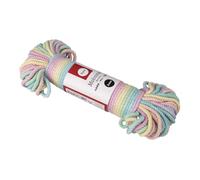 Rayher Cordon en coton, arc-en-ciel, 1 pce., ø 3,0mm, couleurs pastelles, écheveau 30m, lavable, arts créatifs, macramé, décorations-44006990