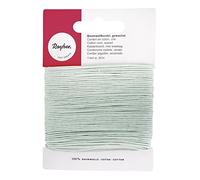 Rayher Cordon en coton ciré, bleu clair, 1 pce., 20m, 1mm ø, imperméable, bijoux, arts créatifs, décorations-5169108