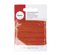 Rayher Cordon en coton ciré, orange, 1 pce., 20m, 1mm ø, imperméable, bijoux, arts créatifs, décorations-5169134