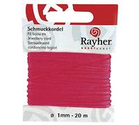 Rayher Cordon en Nylon, Rose Pink, 1 PCE., 20m, 1mm ø, Lavable, Bijoux, Arts créatifs, décorations-8947333