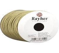 Rayher Cordon en papier renforcé, nature, 1 bobine, ficelle ø 2,0mm, 25m, arts créatifs, floristique, décorations-5116031, Naturel