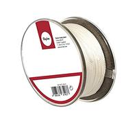 Rayher Cordon en soie, blanc, 1 bobine, ø 0,33mm, 25m, arts créatifs, bijoux, perles-8902202