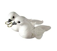 Rayher Couple de colombes pour mariage, avec paillettes 5,5 cm, blanc, 8527100