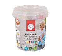 Rayher Craie à modeler, pâte à modeler p. craie, 6x125g sceau 750g 34462000