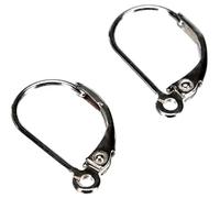 Rayher Crochets boucles d‘oreilles, 1 paire, fermoir à levier, argent sterling 925, brillant, arts créatifs, bijoux- 2199700