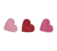 Rayher - Cœurs en feutre de 3 cm - Lot de 24 pièces de 4 tons rouges/roses mélangés