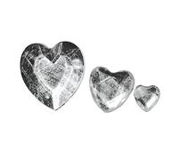 Rayher Cœurs strass acryliques strass à coller 310pc 6, 10, 14 mm cristal, 1522837