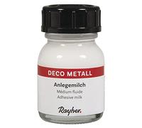 Rayher Déco Metal - 22657000 - Lait de Base pour Ornements avec déco métal - en Sachet SB, Flacon de 25 ML