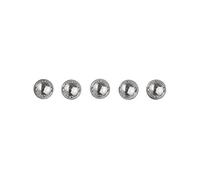 Rayher Demi-Perles autocollantes perles plastiques 5 mm ø 80 pc argent, 1511822