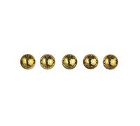 Rayher Demi-Perles autocollantes perles strass plastique 5mm ø 80pcs or, 1511806