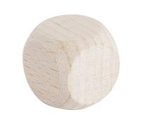 Rayher Dés en Bois Brut FSC 100% Arts créatifs 18x18 mm sct. 6pc Nature, 6244031