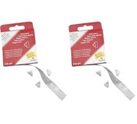 Rayher Distributeur de Coins EasyGlue pour Photos, Transparent, 1 Boite, 250 pces., 1,3x1,5cm, Autocollant, Papier, Carte, Scrapbooking, photos-3340200 (Lot de 2)