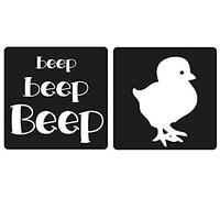 Rayher Étiquettes à Ressort en Feutre, incolore, 4 x 5,5 cm