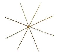 Rayher Etoile en fil de fer p. perles déco de noël 4 pcs 15cm ø, 0,7mm, 2525100