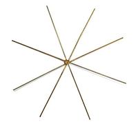 Rayher Etoile en fil de fer p. perles déco de noël 4 pcs 15cm ø, 0,7mm, 2525100, Blanc