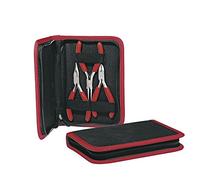 Rayher Etui de pinces pour bijoux, 1 pce., assortiment 3 pinces, acier inoxydable, arts créatifs, bijoux, réparation-8934500
