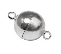 Fermoir Magnétique, Extra Fort, 12mm Ø, Argenté, 1 Pièce
