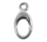 Rayher Fermoir Ovale, argenté, 1 PCE., 9,2x3,4mm, métal, Arts créatifs, bijoux-22974606