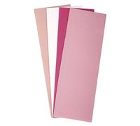 Rayher Feuille de cire, décoration de bougies 4pcs 20x6,5cm tons rosés, 31449000