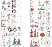 Rayher Feuille de Transfert Nordic Winter Div Mot. 2 feuil Multicolore, 31663000