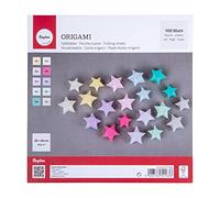 Rayher Feuilles Origami à plier FSC, 100 pcs., pastel, 20x20cm, 80g/m², 67371685