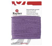Rayher Fil coton ciré création bijoux & bricolage 1mm carte 20m lilas, 5169135
