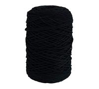 Rayher fil crochet Braidy Recycling, tressé, pelote env. 250m, Ø 2mm, noir, 42009576