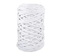 Rayher fil crochet Braidy Recycling, tressé, pelote env. 60m, Ø 4mm, blanc, 42010102