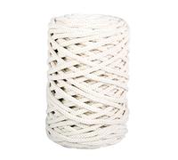 Rayher fil crochet Braidy Recycling, tressé, pelote env. 60m, Ø 4mm, ivoire, 42010104