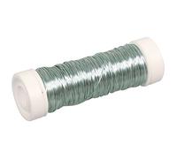 Rayher Fil de fer, bleu clair, 1 bobine, ø 0,30 mm, 50m, multi-usage, art floral, bijoux, décorations -2405508