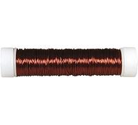 Rayher Fil de fer, marron, 1 bobine, ø 0,30 mm, 50m, multi-usage, art floral, bijoux, décorations -2405505