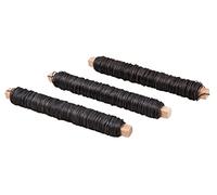 Rayher Fil de fer recuit p. fleurs sur bobine bois, 3x100g 0,65mm noir, 24127576
