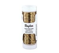 Rayher Fil de Laiton, doré, 1 PCE., 0,30 mm ø, Bobine 80m, 300-400 N/mm2, allongement 10-15%, Arts créatifs, décoration, Art Floral, scrapbooking-2412100