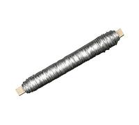 Rayher Fil floral, fil de fer recuit rouleau bois 100g 0,65mm ø platine, 2403421