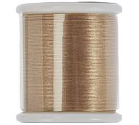 Rayher Fil nylon, doré, 1 bobine, 50m, 0,27cm ø, non élastique, pour perles Delicas, perles de rocailles, bijoux, décorations, Noël-89300576, Unique, Gold, Or