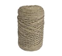 Rayher Fil recyclé Braidy, Sable, 1 pelote, 250g, env. 60m, Ø 4mm, tressé, 70% Coton, Lavable, Arts créatifs, Crochet, Tricot, macramé, nœuds-42010504