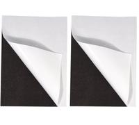 Rayher Film magnétique autocollant, noir,1 pce., 21X29cmX2mm, arts créatifs, bureau, tableau noir, tableau aimanté, pins-8959400 (Lot de 2)