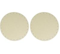 Rayher Fond de Panier Rond, Nature, 1 PCE., 20cm ø, Trous ø 3mm, Bois MDF, Arts créatifs, Panier, Corbeille, osier-6129300 (Lot de 2)